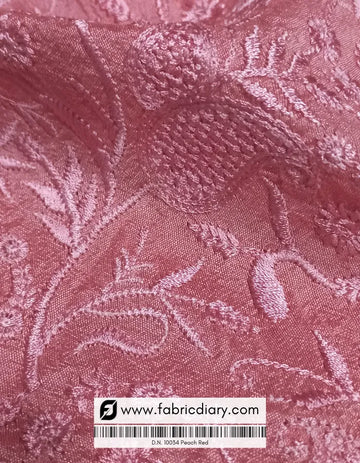 Designer Floral Embroidered fabric #10034