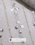 Sequins and viscose thread fabric – designer material for boutique dresses