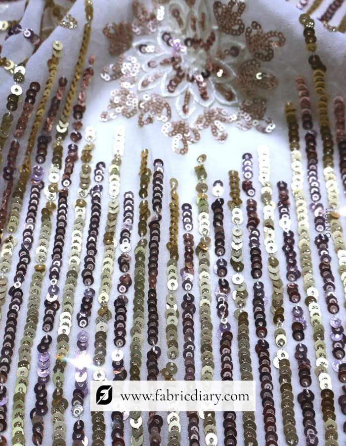 Glamorous Designer Sequins Fabric for Prom, Gowns, and Lehenga Dresses – #8