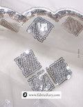Two Side Sequins Designer Dupatta Fabric – #858