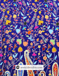 Deep Mehendi Green Position Print Fabric for Australian Festival Boutiques