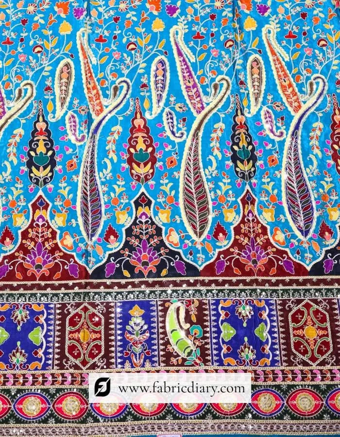  Embroidered fabric embroidery fabric inspired by Gaurav Gupta and Tom Ford