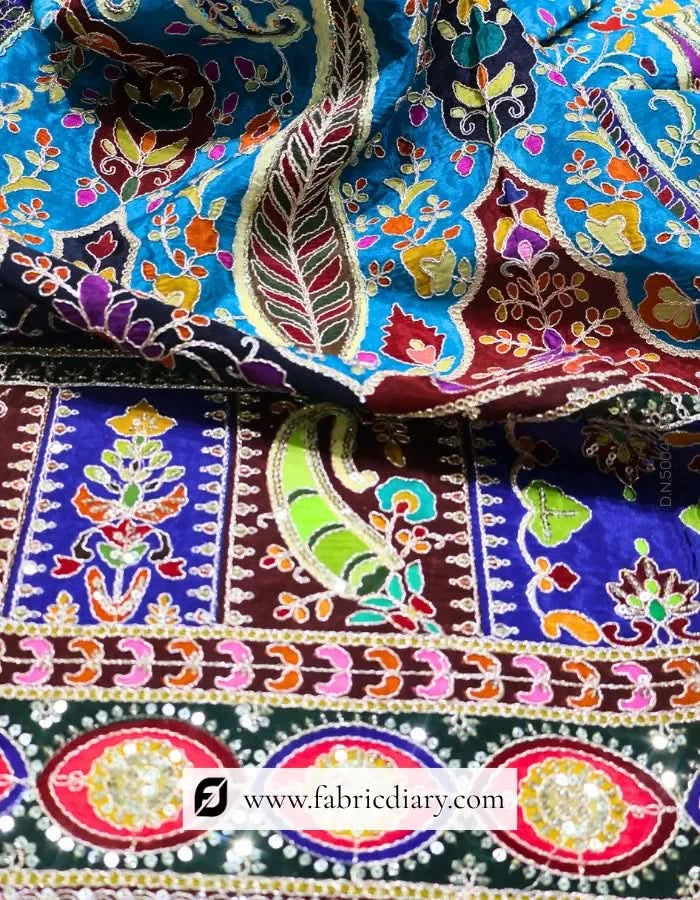  Embroidered fabric embroidery fabric inspired by Rahul Mishra and Tom Ford