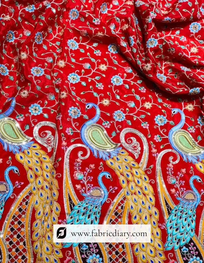  Wholesale embroidery fabric inspired by Tarun Tahiliani and Donatella Versace