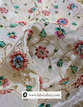 Position print embroidery fabric inspired by Manish Malhotra and Michael Kors