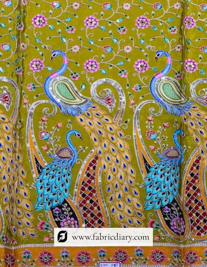  Wholesale embroidery fabric inspired by Ritu Kumar and Valentino Garavani