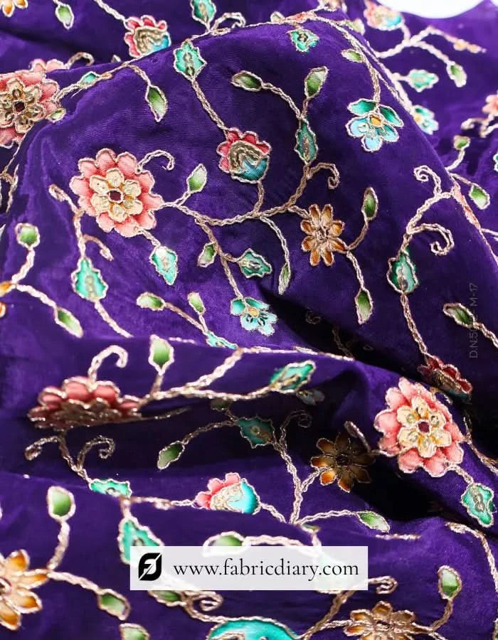 Position Print Embroidered Fabric – Bulk rate for USA labels, like Rahul Mishra and YSL