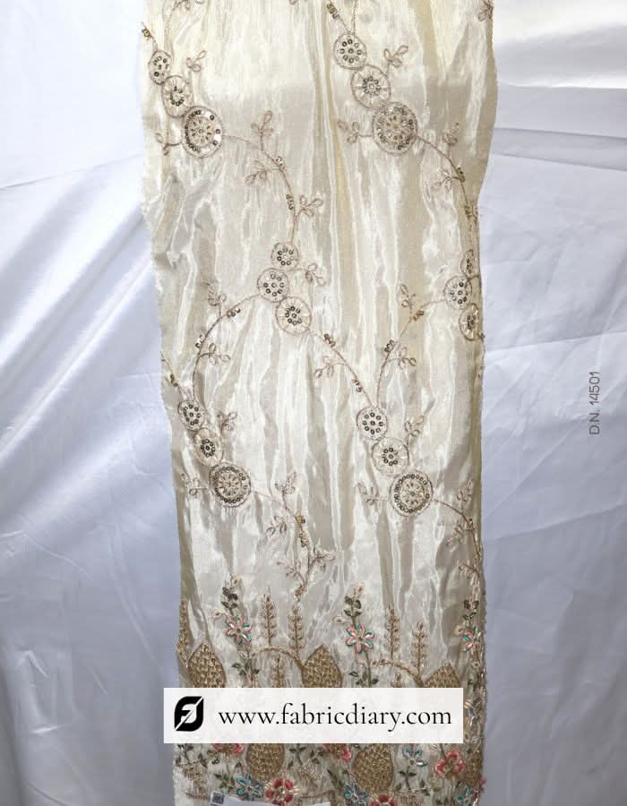 Designer lace with colorful sequin and zari work