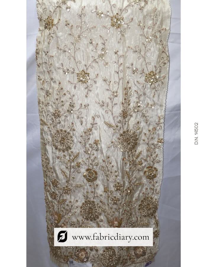 Multicolor handcrafted lace for midi gowns