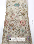 White floral embroidery lace for fashion designers