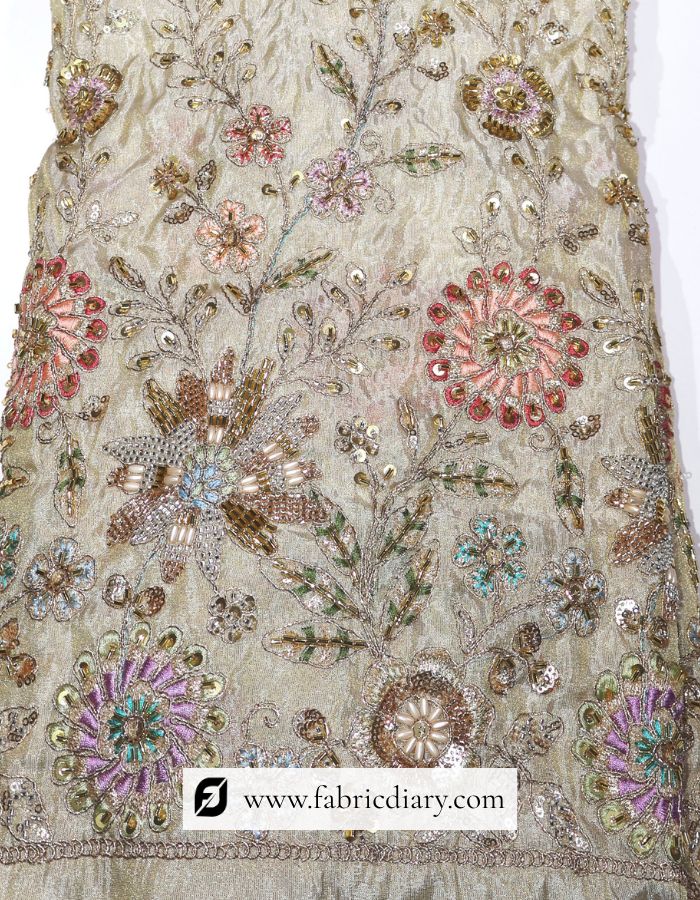 Dyeable embroidery lace for Western midi dress design