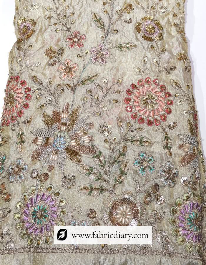 Dyeable embroidery lace for Western midi dress design