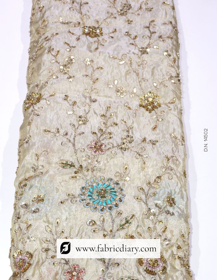 Dyeable embroidery lace for Western midi dress design