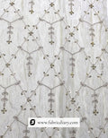 Sequined and zari lace border for wedding dress designers