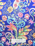 Zoom view of premium position print fabric texture and weave