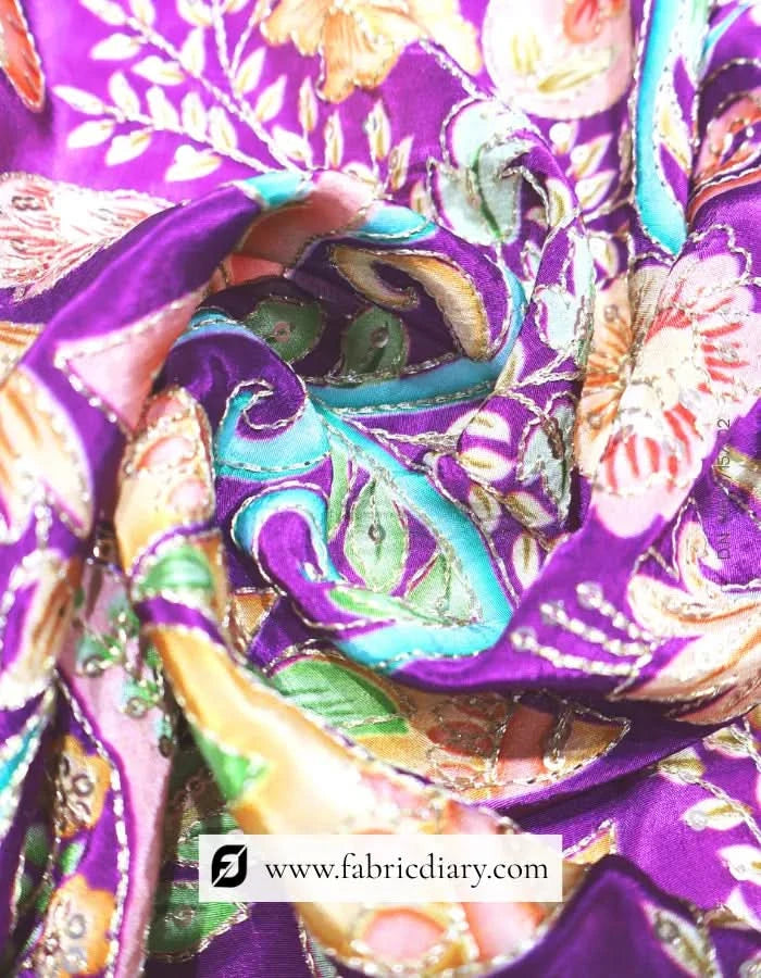 Color-rich floral design on designer-trusted cotton blend