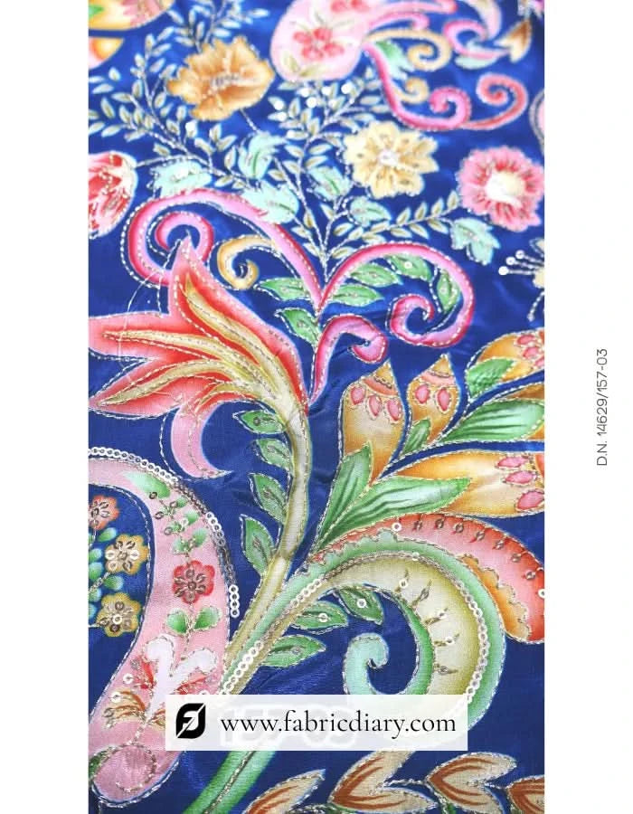  Export-quality floral fabric for high-volume orders