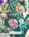 Ready-to-ship position print fabric in warehouse setting
