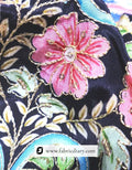 Awesome quality position print fabric displayed in showroom