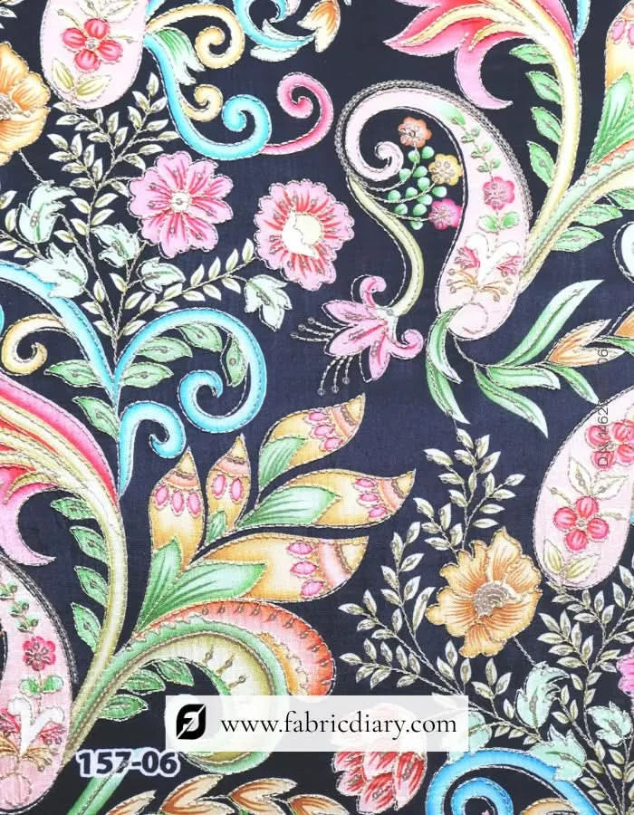 Close-up of position-printed motifs made for fashion brands