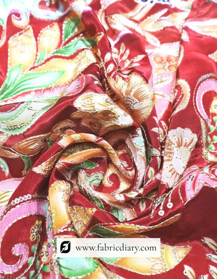 Bulk floral fabric in fashion-forward colors ready for dispatch