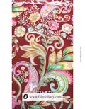 High-volume floral printed fabric stacked for sale