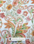 Floral fabric engineered for bridalwear and formal outfits