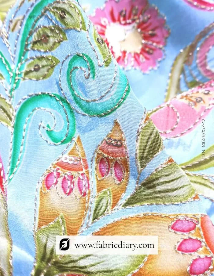 Trending floral panel fabric – direct from Indian manufacturer