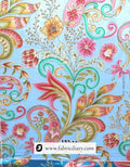 Floral position fabric roll for bulk textile buyers