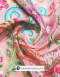 Buy luxury floral position print fabric for ladies apparel – available in Japan
