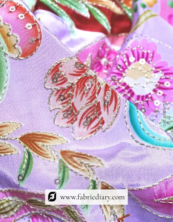 Soft floral position printed fabric for wholesale buyers in Italy