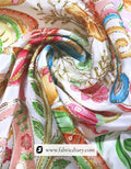 Designer floral print fabric for partywear – wholesale exporter France