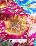 Designer boutique embroidered print fabric – Canada demand