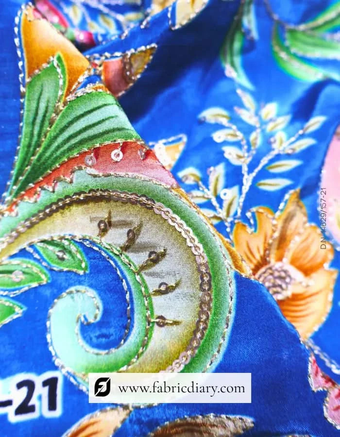 Buy floral cotton print fabric for women's gowns – Gujarat manufacturer