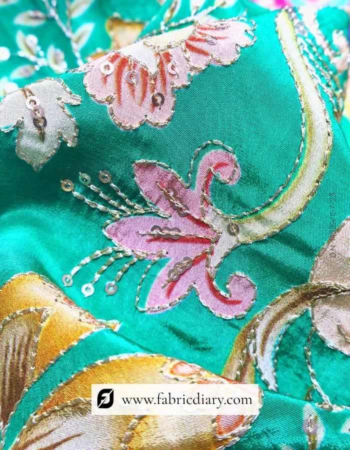 Soft floral position printed fabric – top wholesale supplier in Karnataka