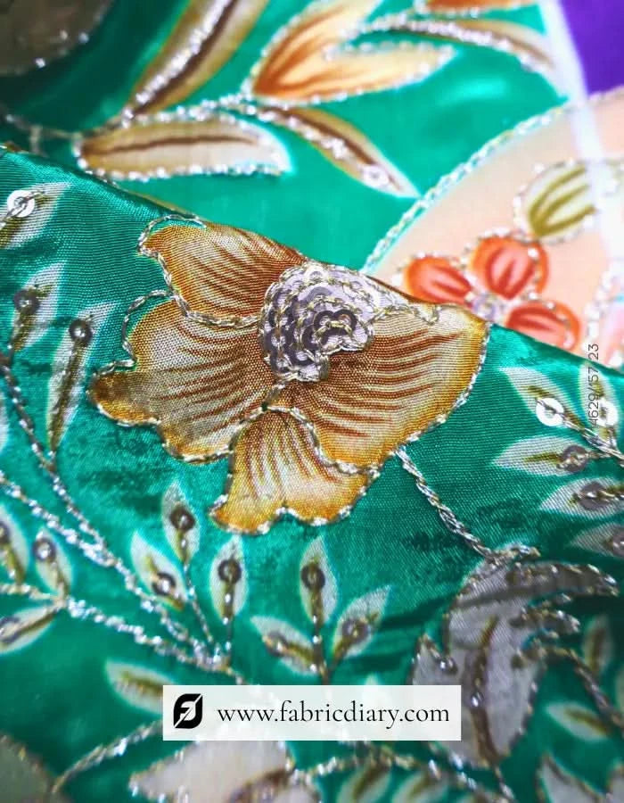 Linen soft print fabric for bridal & festive wear – USA shops
