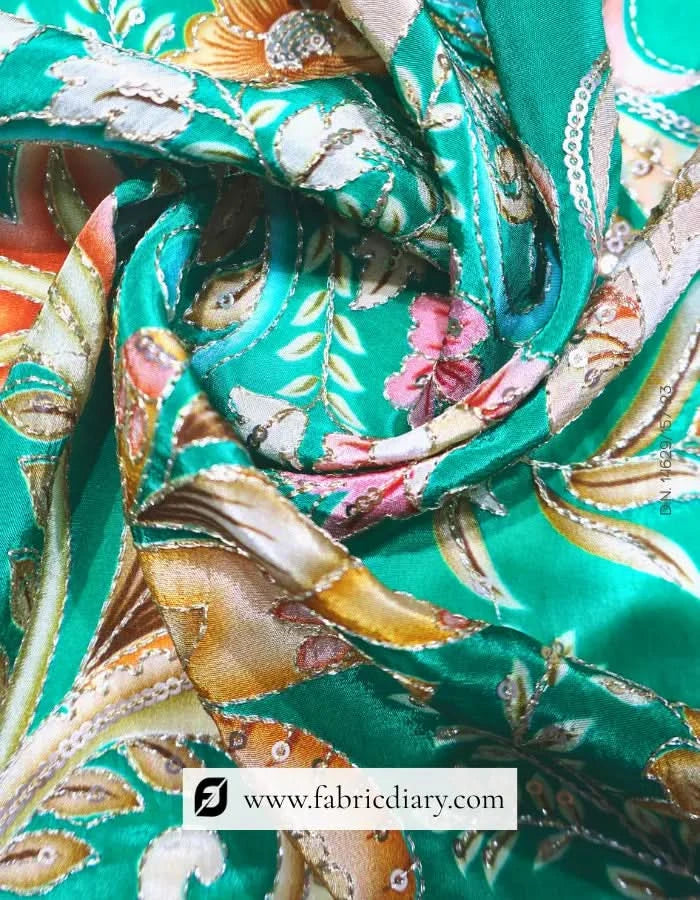 Embroidered soft cotton fabric for designers – Tamil Nadu exporters