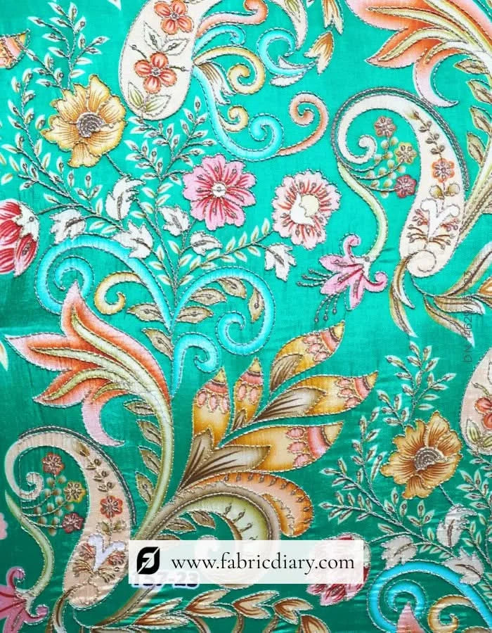 Soft floral position printed fabric – top wholesale supplier in Karnataka