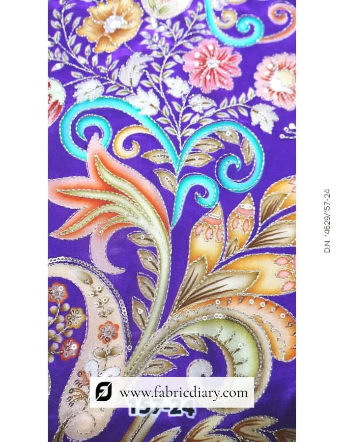 Fancy printed silk fabric for women's garment – UAE supplier