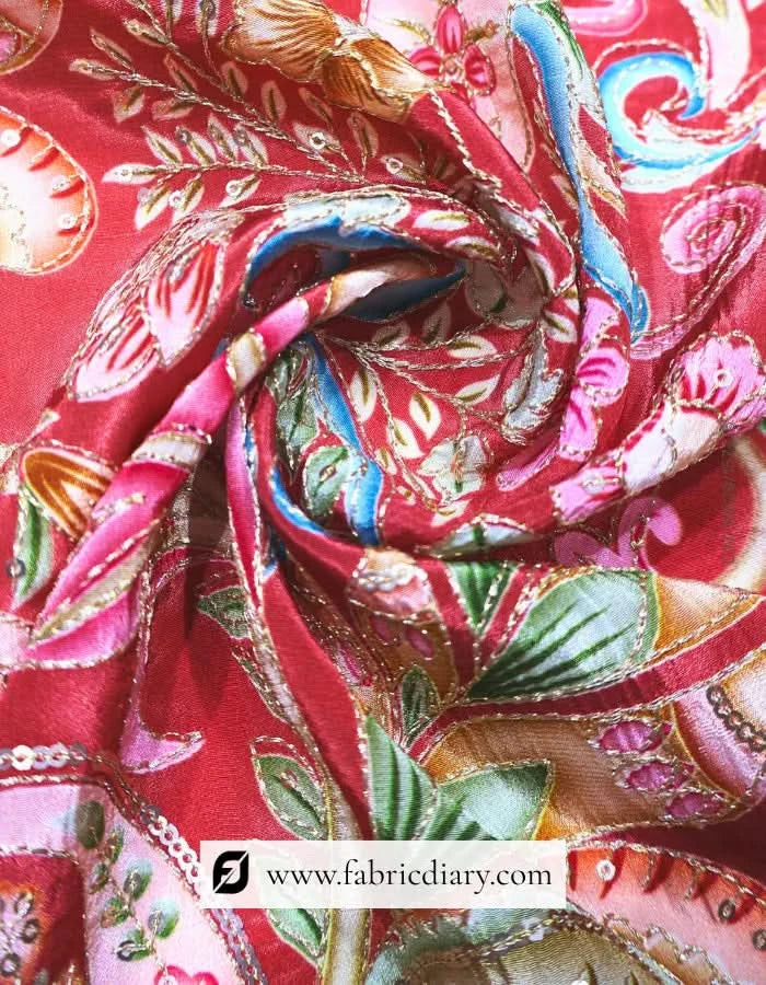 Wholesale embroidered fabric for women's apparel – West Bengal exports