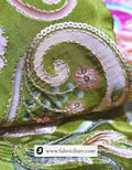 Export quality floral bridal fabric – UK top partywear designers