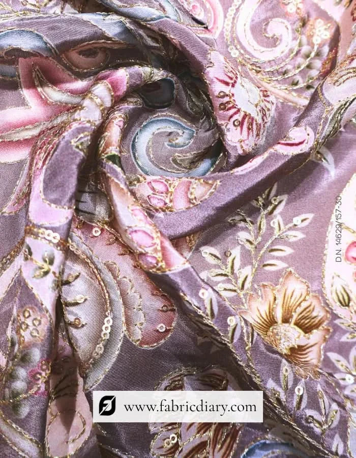 Silk embroidered fabric in premium category – Tamil Nadu boutiques