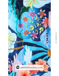 Azure Embroidered textile for export, Fashion fabric for boutiques & Printed fabric for dresses