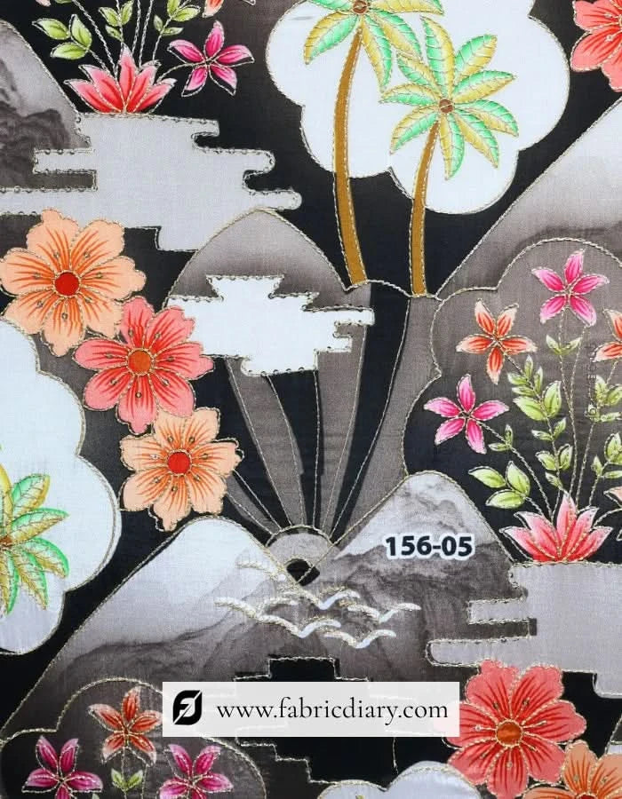 Gray Export quality fabric, Haute couture embroidery textile & Bridal fabric bulk