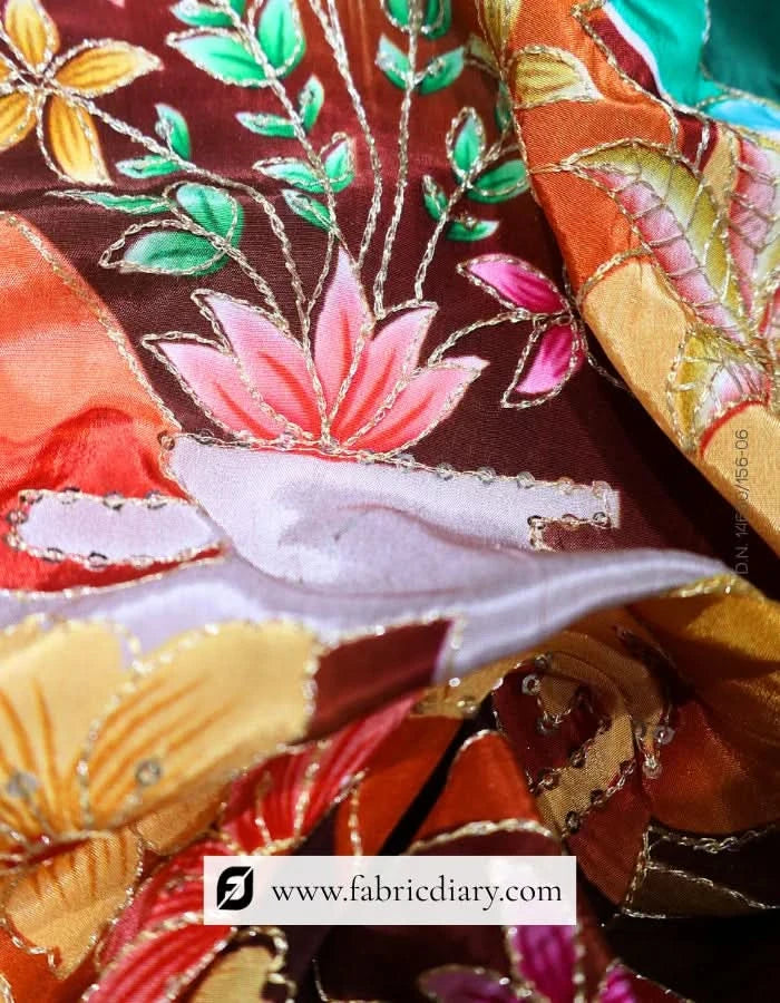 Magenta Fabric with Hem Print for UK Boutiques