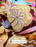 Magenta Designer approved fabric, Fashion fabric for boutiques & Export quality fabric