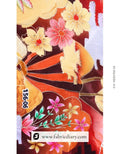 Magenta Plain and printed fabric, Printed fabric for dresses & Panel printed fabric