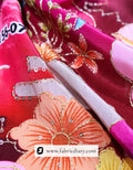 Blue Embroidered textile for export, Luxury ethnic fabric & Online fabric