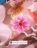 Green Export quality fabric, Printed fabric for dresses & Haute couture embroidery textile