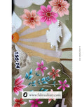 Blue Embroidered textile for export, Wholesale fabric online & Printed fabric for dresses